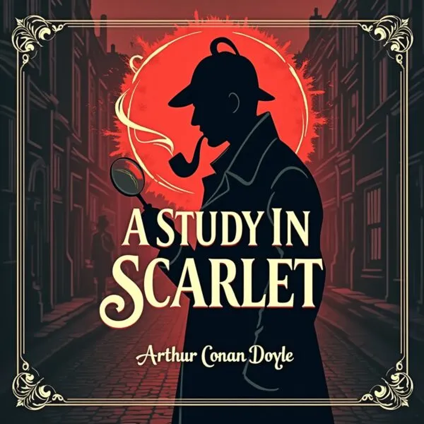 A Study in Scarlet audiobook cover – Mystery & Detective Fiction by Arthur Conan Doyle – Dream Audiobooks