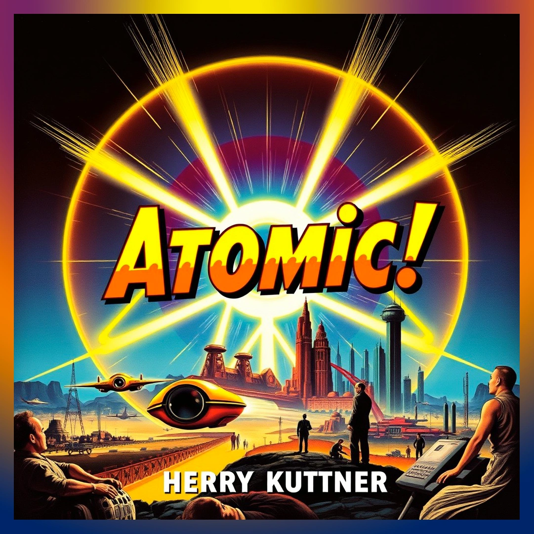 Atomic! audiobook cover – Classic science fiction by Henry Kuttner – Dream Audiobooks