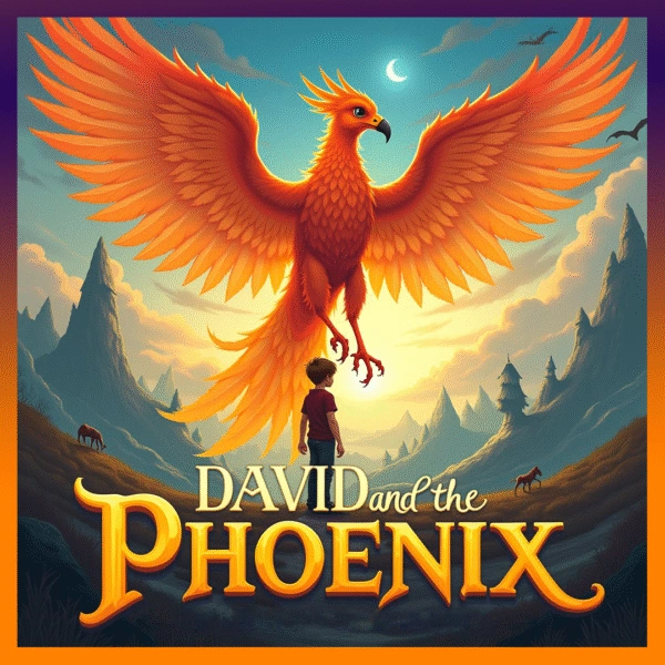 David and the Phoenix audiobook cover – Children’s Fantasy by Edward Ormondroyd – Dream Audiobooks