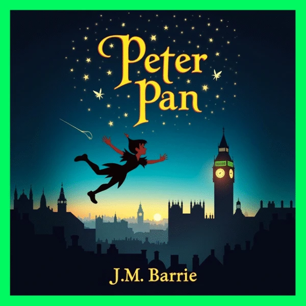 Peter Pan audiobook cover – Children’s Fiction by J.M. Barrie – Dream Audiobooks