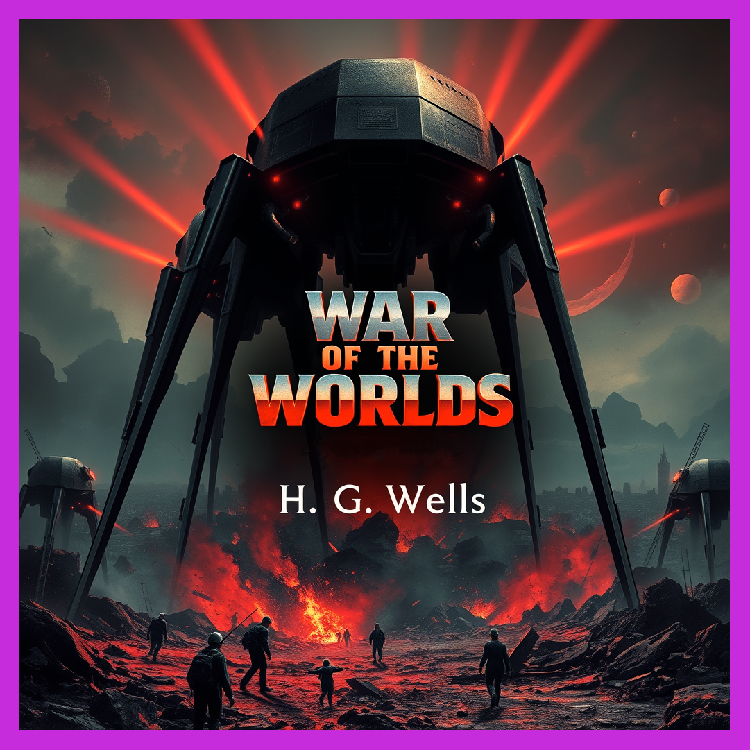 The War of the Worlds by H.G. Wells is a science fiction novel about a Martian invasion of Earth. The story is set in England, where large, cylindrical spacecraft land, releasing hostile Martians equipped with advanced technology. Using heat rays and chemical weapons, the Martians decimate human forces and cause widespread panic. The protagonist, an unnamed narrator, witnesses the devastation and struggles to survive in the chaos. The novel explores themes of survival, human frailty, and the potential for humanity's destruction at the hands of superior beings. Ultimately, the Martians are defeated, not by human efforts, but by Earth's bacteria, which they have no immunity against, highlighting the role of nature in the survival of life (Summary by Dream Audiobooks)