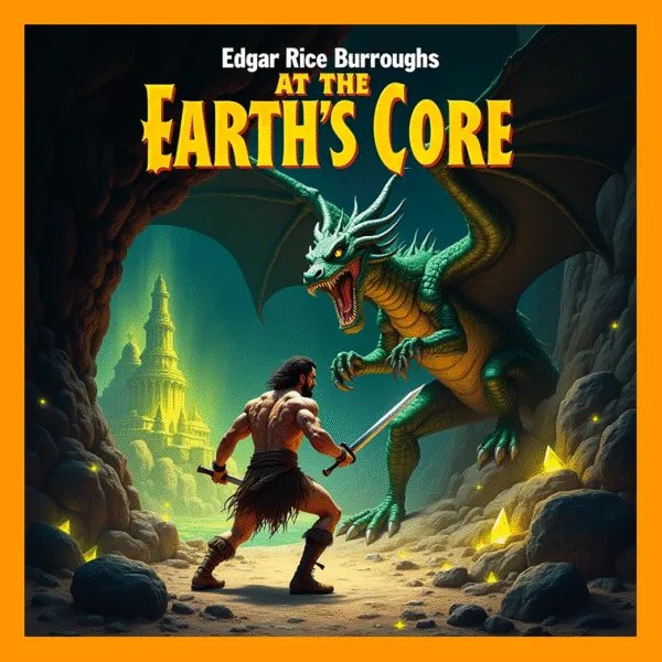 At the Earth's Core audiobook cover – Science Fiction Adventure by Edgar Rice Burroughs – Dream Audiobooks