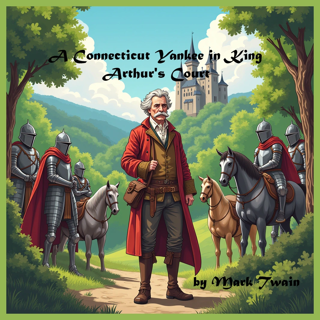 A Connecticut Yankee in King Arthur’s Court audiobook cover – Classic novel by Mark Twain – Dream Audiobooks