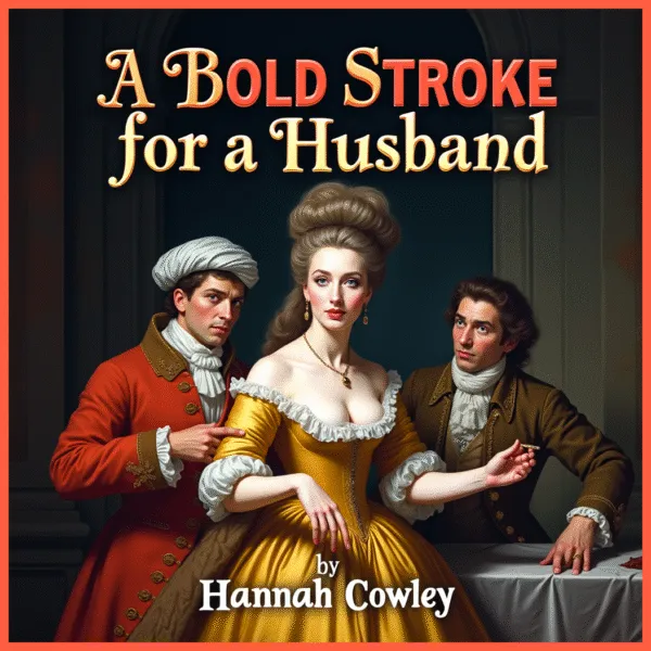 A Bold Stroke for a Husband audiobook cover – Classic Comedy by Hannah Cowley – Dream Audiobooks