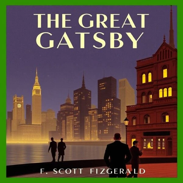 The Great Gatsby audiobook cover – classic American novel by F. Scott Fitzgerald – Dream Audiobooks