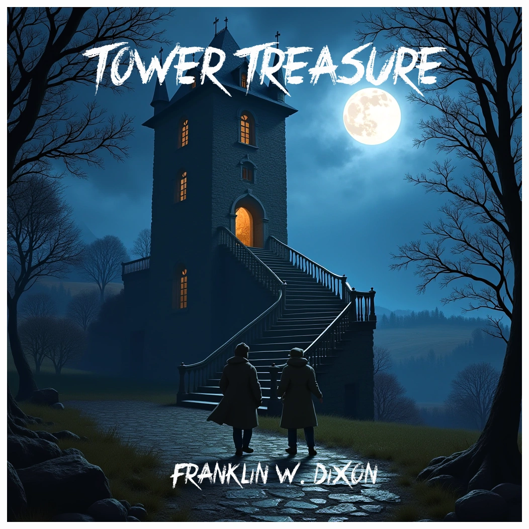 The Tower Treasure audiobook cover – Mystery adventure by Franklin W. Dixon – Dream Audiobooks