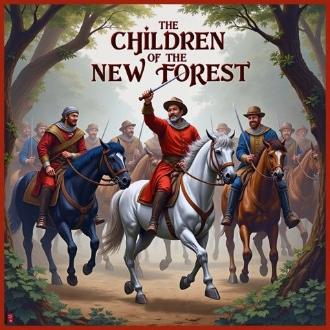 The Children of the New Forest audiobook cover – Classic historical adventure by Frederick Marryat – Dream Audiobooks