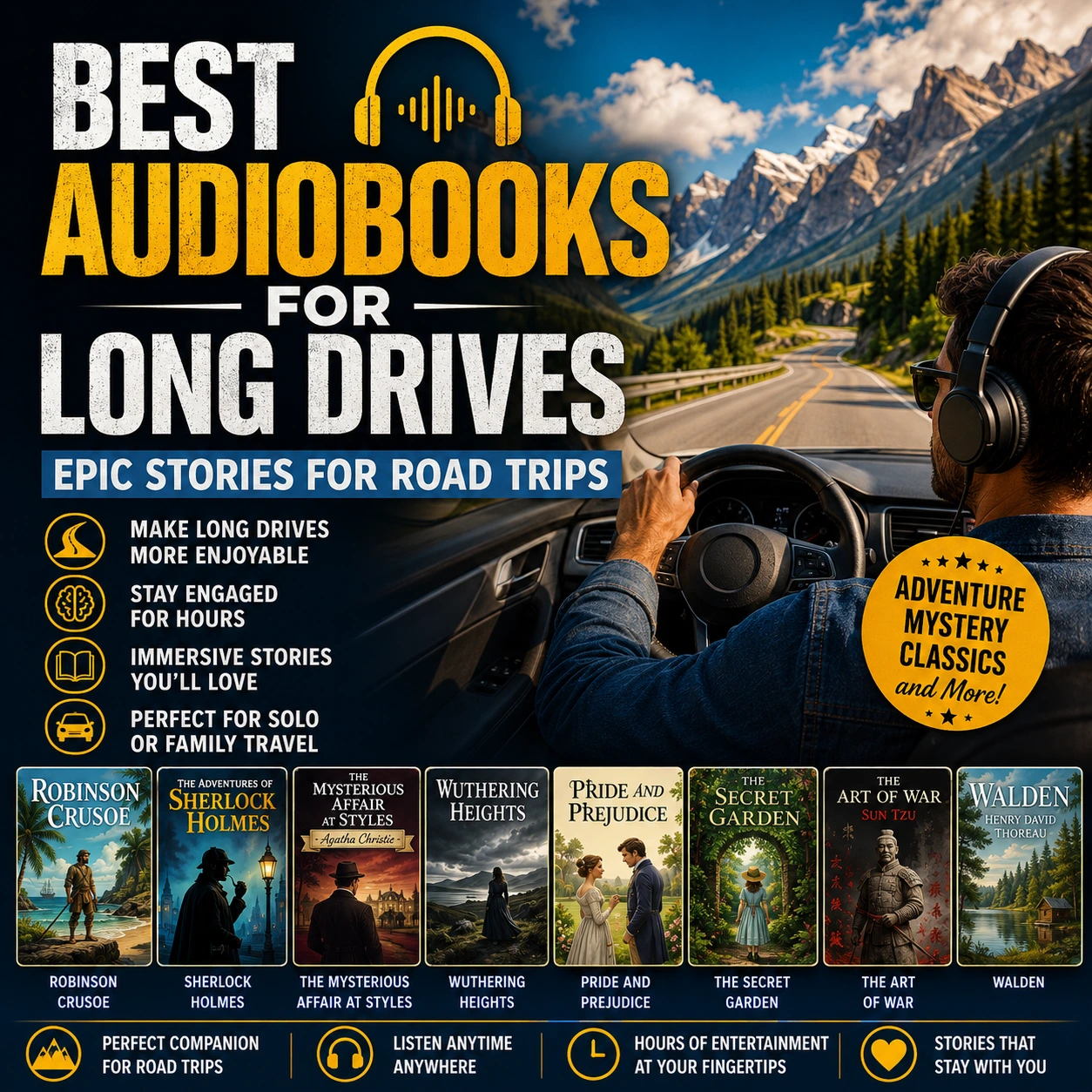 Best audiobooks for long drives