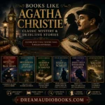 Books like Agatha Christie cover featuring The Mystery of the Blue Train, The Mysterious Affair at Styles, The Murder of Roger Ackroyd, A Study in Scarlet, The Adventures of Sherlock Holmes, and The Valley of Fear