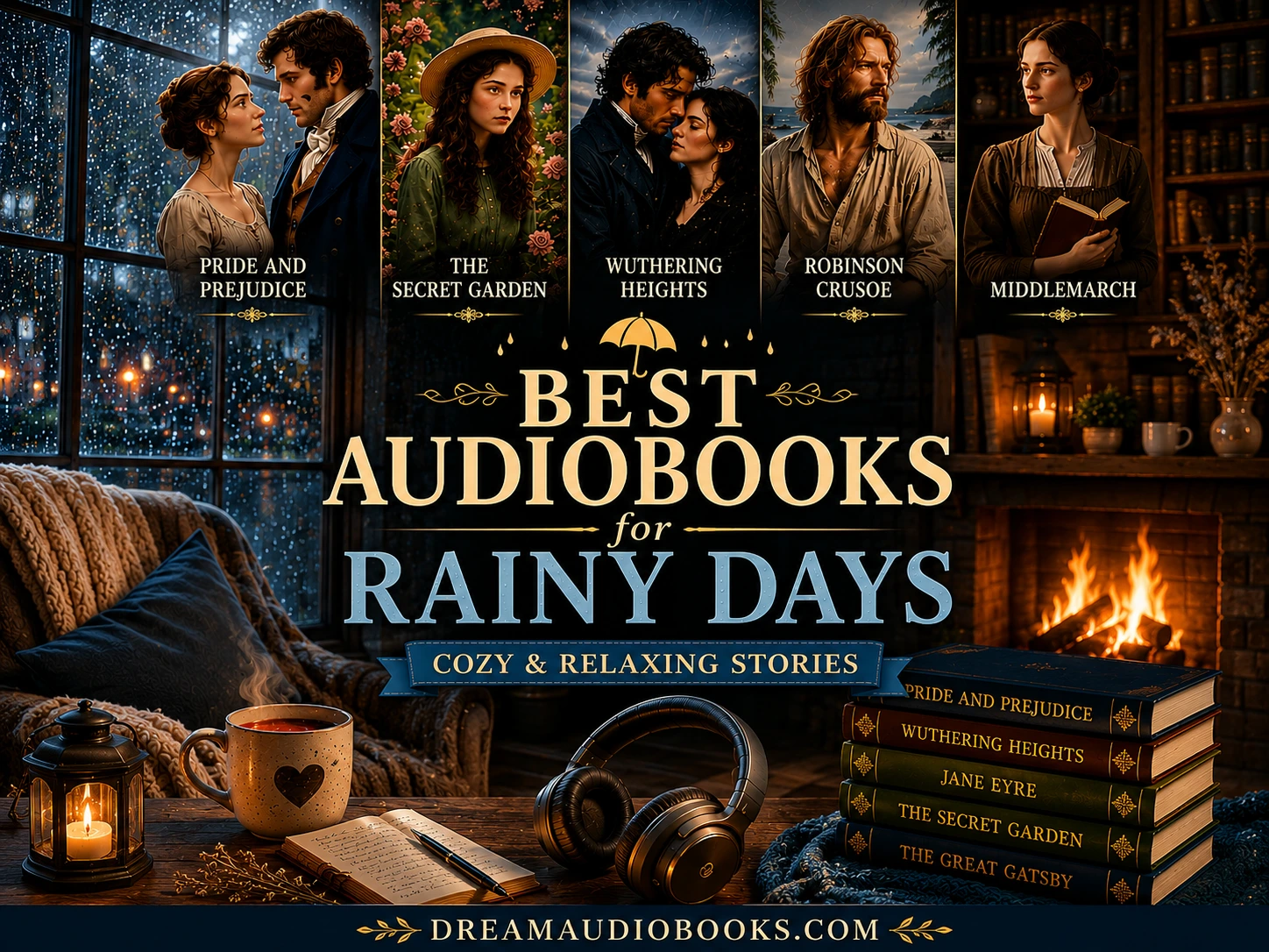 best audiobooks for rainy days