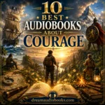 10 Best Audiobooks About Friendship cover featuring three friends walking through a sunlit countryside, a secret garden gate, books, and a warm classic literature atmosphere.
